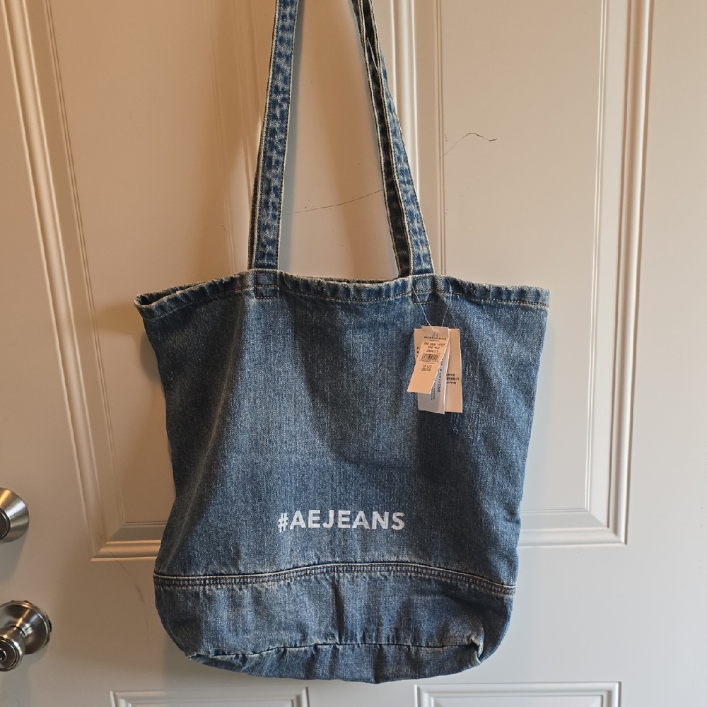 NEW American Eagle Outfitters Blue Denim Tote